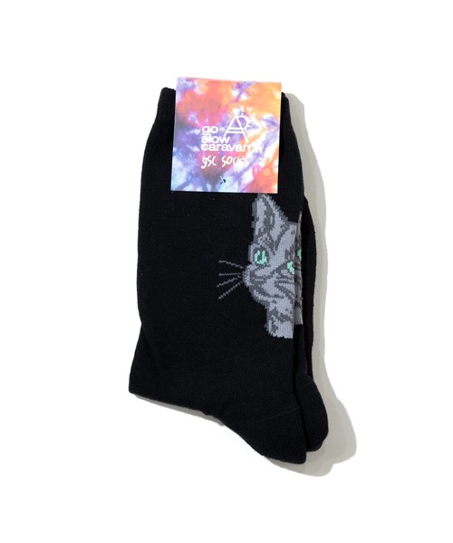 go slow caravan(ゴースローキャラバン)の「ジャガード クルーソックス(ソックス/靴下・メンズ・バイオレット/ブラック/ホワイト/ネイビー/オレンジ/ブルー系その他・LARGE/MEDIUM)」の10枚目の写真