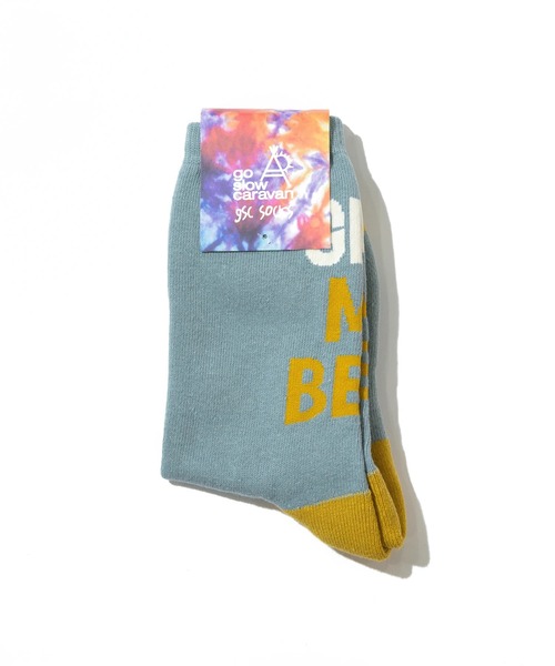 go slow caravan(ゴースローキャラバン)の「ジャガード クルーソックス(ソックス/靴下・メンズ・バイオレット/ブラック/ホワイト/ネイビー/オレンジ/ブルー系その他・LARGE/MEDIUM)」の14枚目の写真