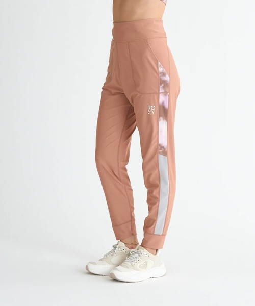 ROXY(ロキシー)の「YOUR FALVA PANTS /ロキシー水陸両用ワイドシルエットレギンスパンツ(レギンス/スパッツ・レディース・ブラウン/ブラック/ブルー・MEDIUM/LARGE/SMALL)」の1枚目の写真