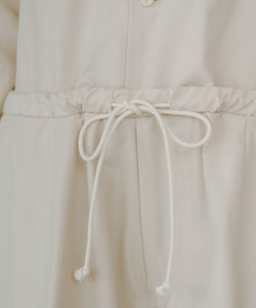 Knuth Marf（クヌースマーフ）の「-high-end- collarless jumpsuit（つなぎ/オールインワン・レディース・ブラック/ベージュ・FREE）」の18枚目の写真