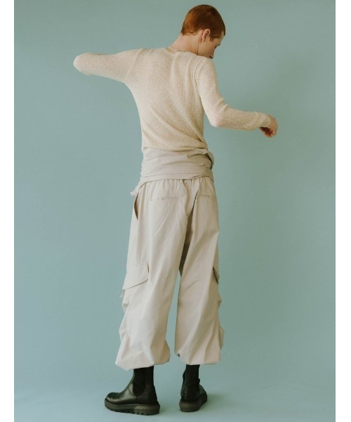 Knuth Marf（クヌースマーフ）の「-high-end- collarless jumpsuit（つなぎ/オールインワン・レディース・ブラック/ベージュ・FREE）」の14枚目の写真