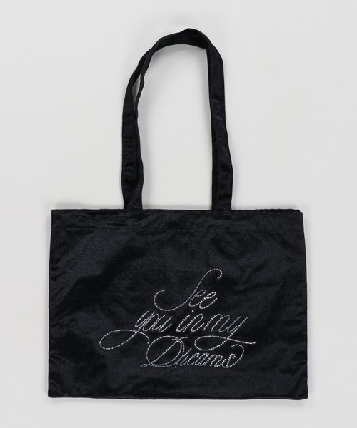 SPINNS（スピンズ）の「スエードトートバッグ/ラインストーンロゴ（トートバッグ・レディース・ブラック/アイボリー/レオパード・ONESIZE）」の13枚目の写真