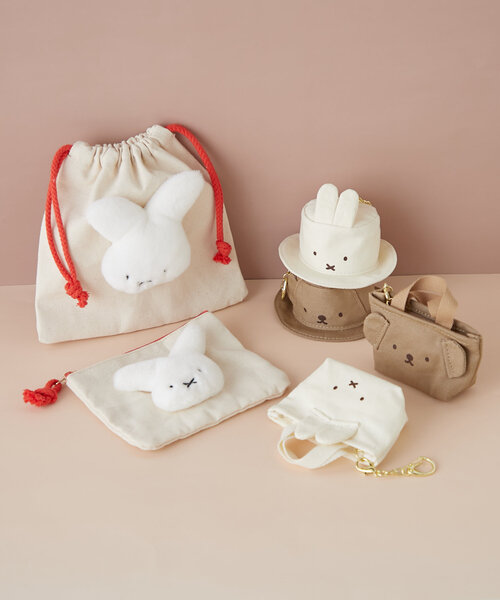 MIFFY ミッフィー】 70thNIJNTJE マスコットミニフラットポーチ