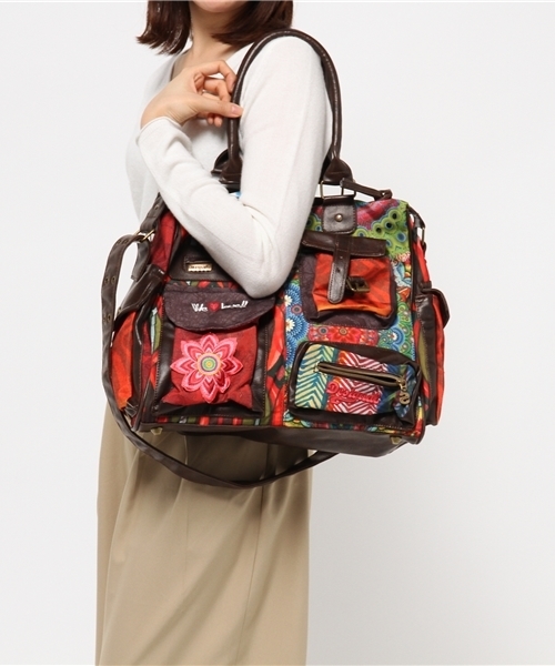 Desigual（デシグアル）の「「Desigual/デシグアル」デシグアル柄ボストンバック（ショルダーバッグ・レディース・レッド系その他・FREE）」の13枚目の写真