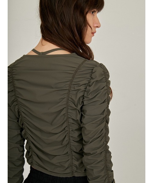 styling/（スタイリング）の「【S/S(エスバイエス)】＜ウォッシャブル・UVカット＞カーディガン（カーディガン/ボレロ・レディース・ブラック/カーキ・FREE）」の12枚目の写真
