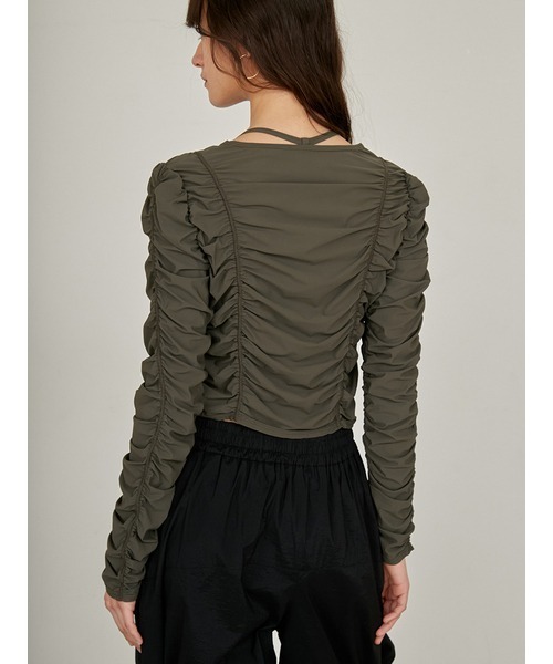 styling/（スタイリング）の「【S/S(エスバイエス)】＜ウォッシャブル・UVカット＞カーディガン（カーディガン/ボレロ・レディース・ブラック/カーキ・FREE）」の11枚目の写真