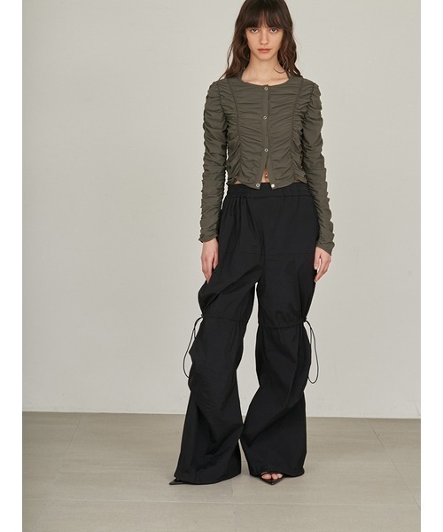 styling/（スタイリング）の「【S/S(エスバイエス)】＜ウォッシャブル・UVカット＞カーディガン（カーディガン/ボレロ・レディース・ブラック/カーキ・FREE）」の7枚目の写真
