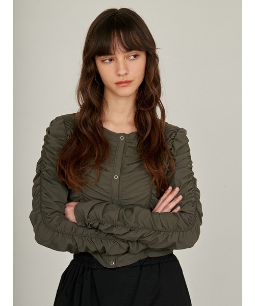 styling/（スタイリング）の「【S/S(エスバイエス)】＜ウォッシャブル・UVカット＞カーディガン（カーディガン/ボレロ・レディース・ブラック/カーキ・FREE）」の16枚目の写真