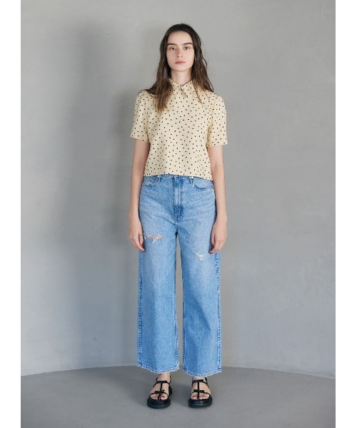 COEL（コエル）の「2WAYカラードットブラウス（シャツ/ブラウス・レディース・ベージュ/ブラック・FREE）」の7枚目の写真