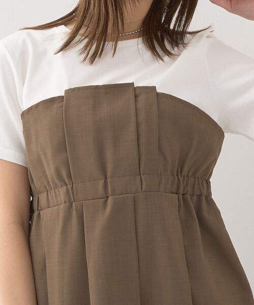 earth music&ecology（アースミュージックアンドエコロジー）の「ビスチェドッキングプルオーバー（Tシャツ/カットソー・レディース・グレー/ブラック/モカ・FREE）」の19枚目の写真