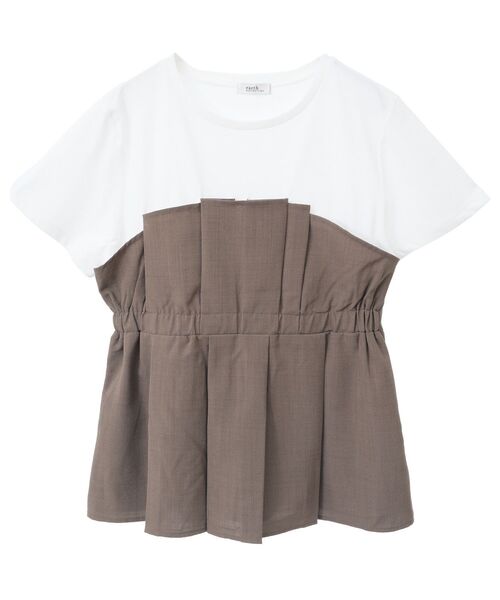 earth music&ecology（アースミュージックアンドエコロジー）の「ビスチェドッキングプルオーバー（Tシャツ/カットソー・レディース・グレー/ブラック/モカ・FREE）」の20枚目の写真