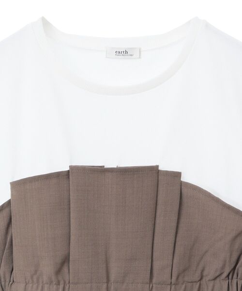 earth music&ecology（アースミュージックアンドエコロジー）の「ビスチェドッキングプルオーバー（Tシャツ/カットソー・レディース・グレー/ブラック/モカ・FREE）」の22枚目の写真