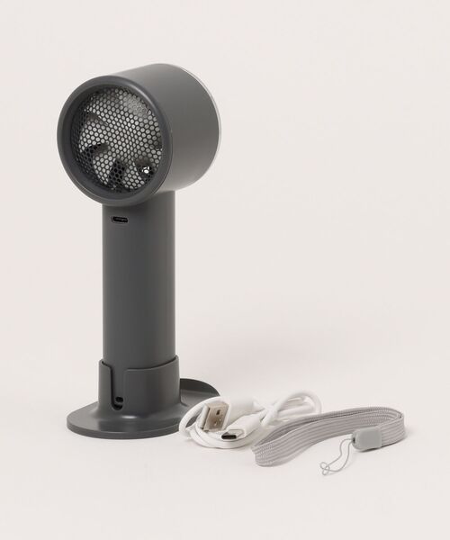 Cinderella(シンデレラ)の「ハンディファン スタンド 冷却 小型扇風機 扇風機 携帯扇風機 ハンディ ストラップ 大風量 夏 充電式 コンパクト 持ち運び 手持ち 冷却プレート おしゃれ 長持ち 小型 軽量 軽い typeC 黒 ブラック 白 ホワイト 紫 パープル(生活家電・レディース・ブラック/ホワイト/パープル・FREE)」の5枚目の写真