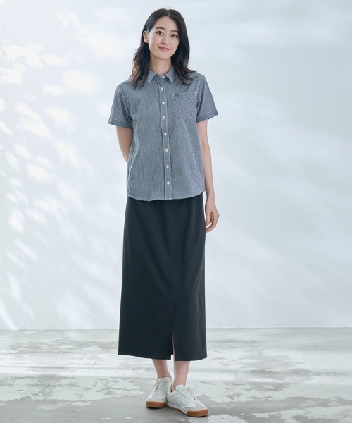 Arnold Palmer（アーノルドパーマー）の「タウン&レジャー スリットスカート（スカート・レディース・カーキ/ブラック・L/S/M）」の5枚目の写真