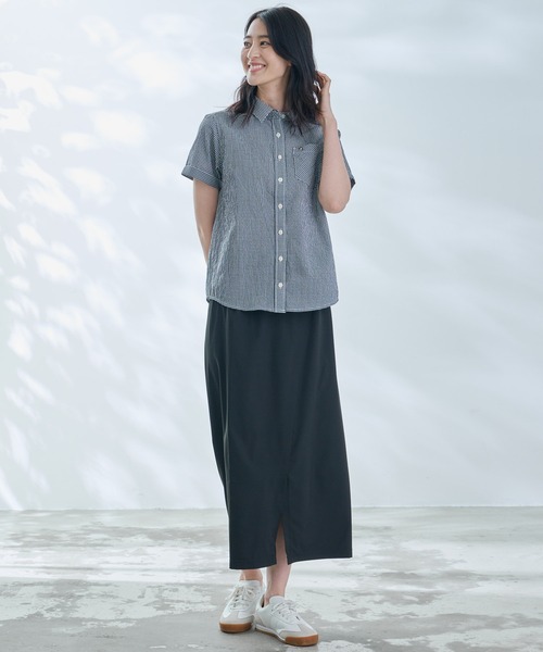 Arnold Palmer（アーノルドパーマー）の「タウン&レジャー スリットスカート（スカート・レディース・カーキ/ブラック・L/S/M）」の6枚目の写真