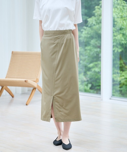 Arnold Palmer（アーノルドパーマー）の「タウン&レジャー スリットスカート（スカート・レディース・カーキ/ブラック・L/S/M）」の10枚目の写真