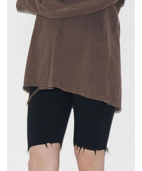 VEQUM（VEQUM）の「【VEQUM】RIB LEGGINGS（その他パンツ・レディース・ブラック・FREE）」の2枚目の写真