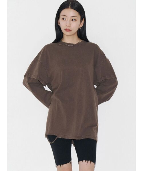 VEQUM（VEQUM）の「【VEQUM】RIB LEGGINGS（その他パンツ・レディース・ブラック・FREE）」の3枚目の写真