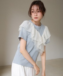 Bab | アシメフリルドッキングカットソー(Tシャツ/カットソー)