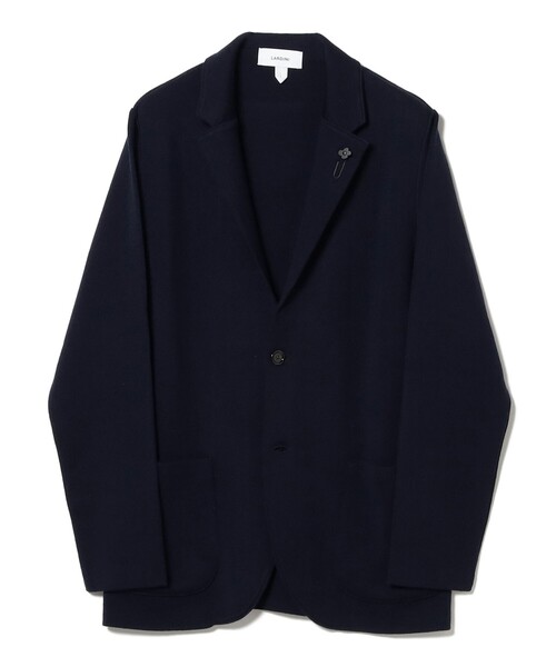 LARDINI（ラルディーニ）の「LARDINI / ウール ニット ジャケット（その他アウター・メンズ・ダークブラウン/ネイビー・M/S/L/XS）」の7枚目の写真