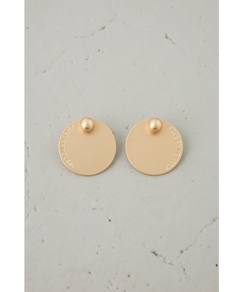 AZUL by moussy(アズールバイマウジー)の「サークルプレートロゴピアス(ピアス(両耳用)・レディース・シルバー/ゴールド系その他・FREE)」の9枚目の写真