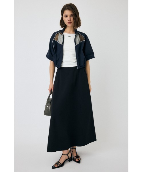 MOUSSY(マウジー)の「SUCKER FLARE スカート(スカート・レディース・ホワイト/ブラック・1/2)」の3枚目の写真