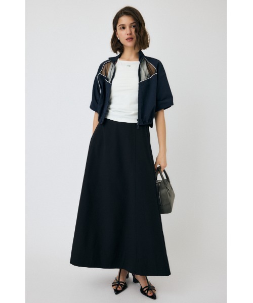 MOUSSY(マウジー)の「SUCKER FLARE スカート(スカート・レディース・ホワイト/ブラック・1/2)」の4枚目の写真