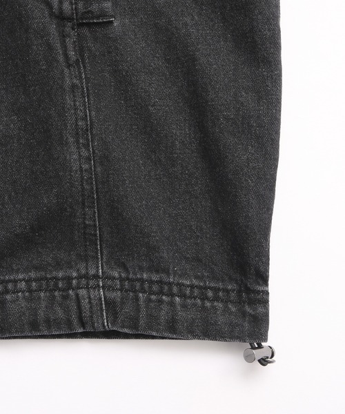 X-girl（エックスガール）の「DENIM ANORAK DRESS（ワンピース・レディース・ブラック/ライトインディゴブルー・S/M）」の10枚目の写真