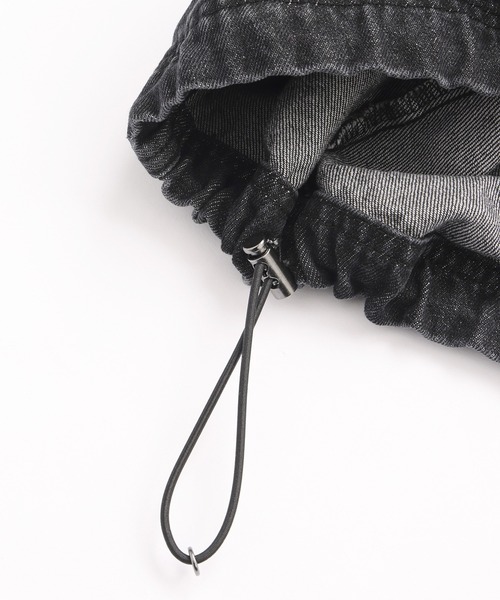 X-girl（エックスガール）の「DENIM ANORAK DRESS（ワンピース・レディース・ブラック/ライトインディゴブルー・S/M）」の11枚目の写真