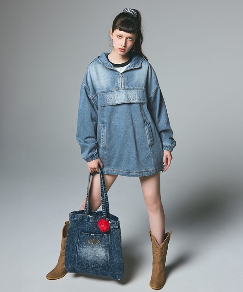 DENIM ANORAK DRESS（ワンピース）｜X-girl（エックスガール）の