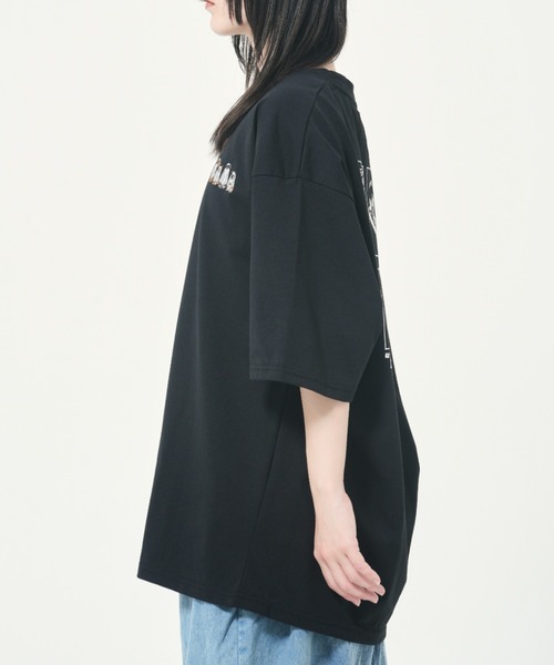 CORISCO（コリスコ）の「アニマルお化け柄Tシャツ(M1)（Tシャツ/カットソー・メンズ・ブラック/オートミール/チャコールグレー/ホワイト・MEDIUM/LARGE/X-LARGE）」の14枚目の写真