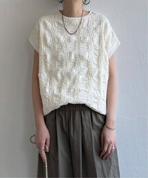 LBC | 【プチプラ1990円(税込)】レースジャカード切り替えプルオーバー(Tシャツ/カットソー)