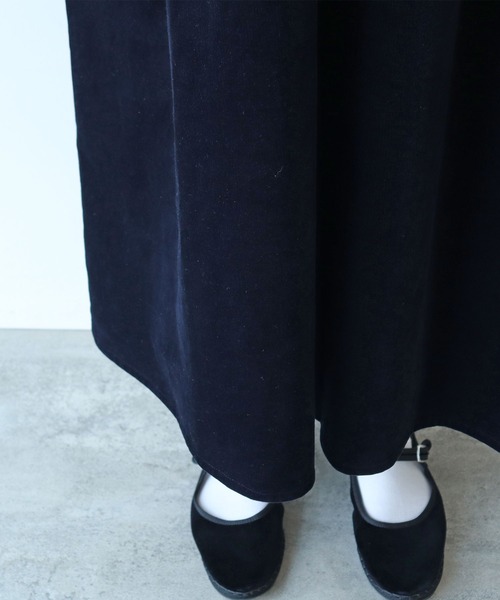 bulle de savon（ビュルデサボン）の「細コール 丸衿ワンピース（ワンピース・レディース・ネイビー/ブルー・FREE）」の17枚目の写真