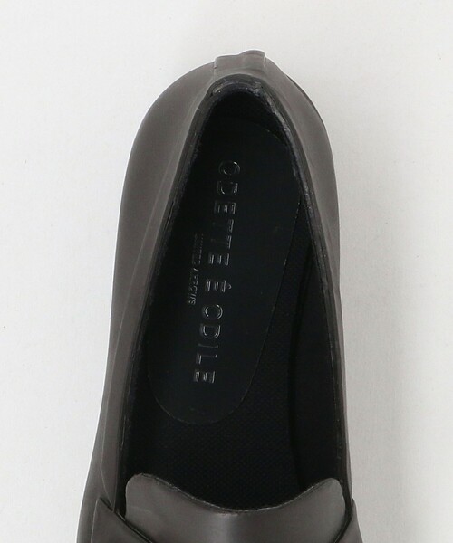 ODETTE E ODILE（オデットエオディール）の「ビット レインローファー（レインシューズ・レディース・ブラック/ダークブラウン・S/M/L）」の8枚目の写真