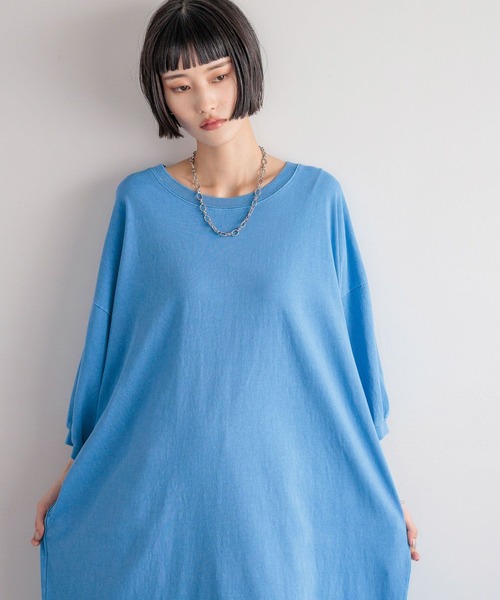 LOWRYS FARM（ローリーズファーム）の「モンスタールーズワンピース497281（ワンピース・レディース・ブラック/グレー/チャコールグレー/ブルー・FREE）」の5枚目の写真