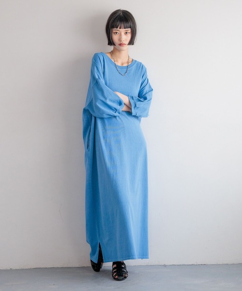 LOWRYS FARM（ローリーズファーム）の「モンスタールーズワンピース497281（ワンピース・レディース・ブラック/グレー/チャコールグレー/ブルー・FREE）」の8枚目の写真