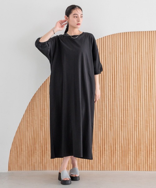 LOWRYS FARM（ローリーズファーム）の「モンスタールーズワンピース497281（ワンピース・レディース・ブラック/グレー/チャコールグレー/ブルー・FREE）」の9枚目の写真