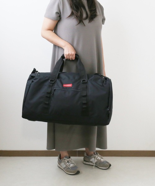 KANGOL(カンゴール)の「KANGOL カンゴール 2WAY ボストンバッグ 250-1504(ボストンバッグ・レディース・ブラック/レッド・FREE)」の5枚目の写真