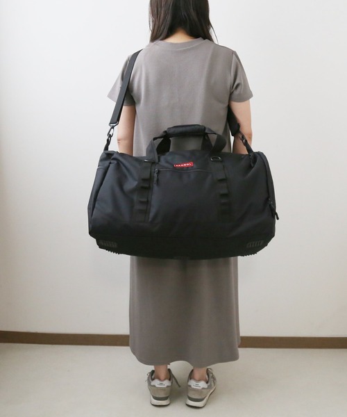 KANGOL(カンゴール)の「KANGOL カンゴール 2WAY ボストンバッグ 250-1504(ボストンバッグ・レディース・ブラック/レッド・FREE)」の6枚目の写真