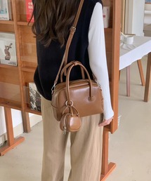 ミニポーチ付ボストンバッグ
