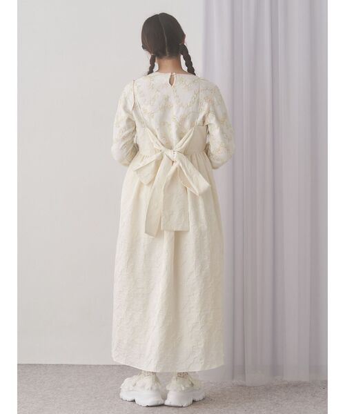 セール】バックリボンジャガードキャミワンピース（ワンピース