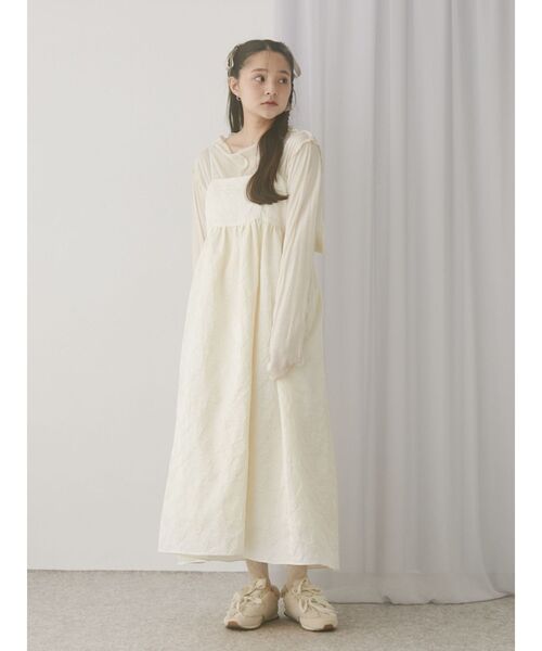 セール】バックリボンジャガードキャミワンピース（ワンピース