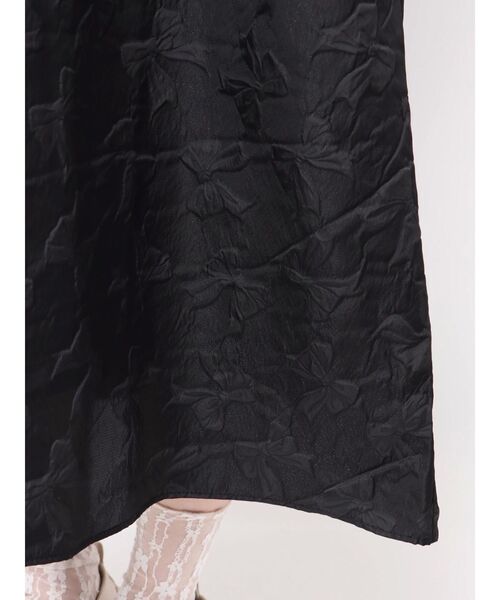 merry jenny（メリージェニー）の「バックリボンジャガードキャミワンピース（ワンピース・レディース・ブルー/オフホワイト/ブラック/アイボリー・FREE）」の10枚目の写真