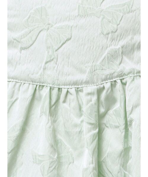 merry jenny（メリージェニー）の「バックリボンジャガードキャミワンピース（ワンピース・レディース・ブルー/オフホワイト/ブラック/アイボリー・FREE）」の13枚目の写真