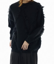Theater code(VA^[R[h)fringe pattern knit / tWp^[ jbg(jbg/Z[^[)