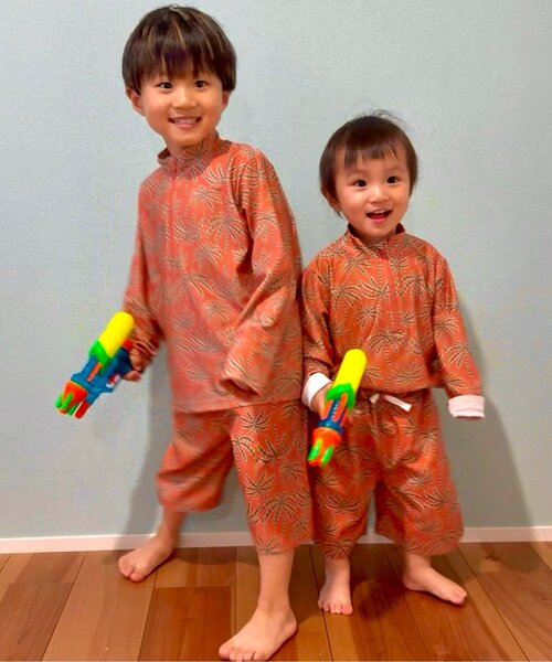 CIAOPANIC TYPY（チャオパニックティピー）の「【WEB限定】【KIDS】【水陸両用】スイムウェア柄ショーツ（水着・キッズ・グリーン/オレンジ・MEDIUM/X-LARGE/XX-LARGE/SMALL/LARGE）」の5枚目の写真