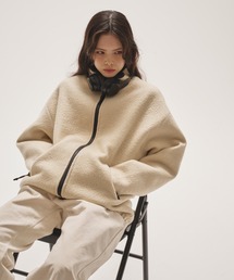 TODAYFUL(gDfCt)Woolboa Zip Jacket(m[J[WPbg)