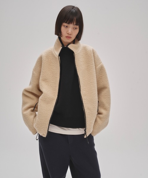 Woolboa Zip Jacket（ノーカラージャケット）｜TODAYFUL（トゥデイフル