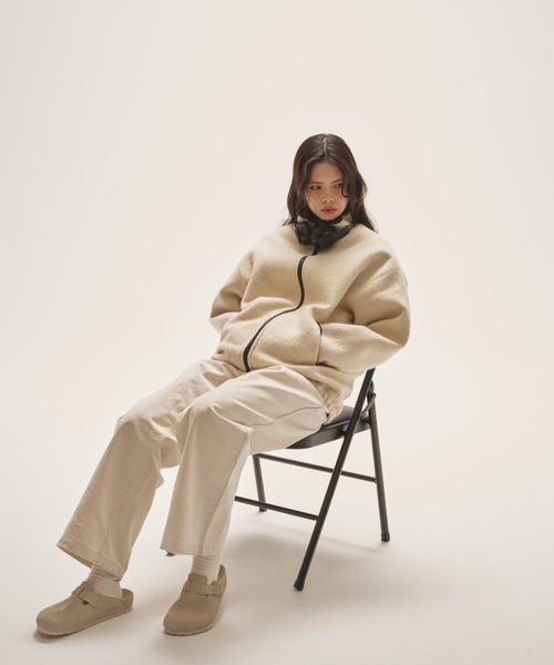 Woolboa Zip Jacket（ノーカラージャケット）｜TODAYFUL（トゥデイフル