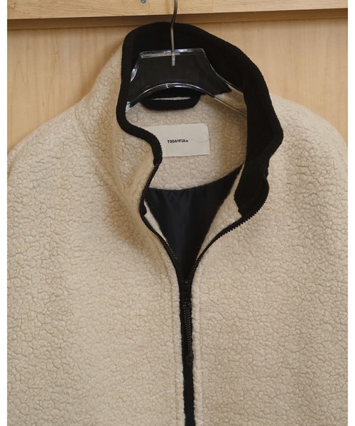Woolboa Zip Jacket（ノーカラージャケット）｜TODAYFUL（トゥデイフル